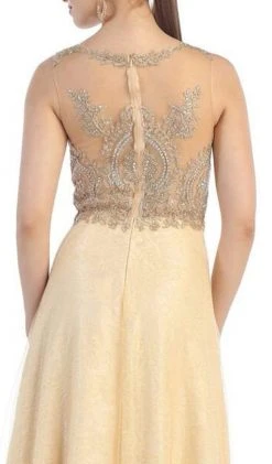 May Queen - Elegant Beaded Bateau Neck A-Line Evening Dress 11 May Queen - Elegant Beaded Bateau Neck A-Line Evening Dress