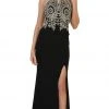 May Queen - Embellished Halter Sheath Evening Gown Formal Gowns 2 May Queen - Embellished Halter Sheath Evening Gown Formal Gowns