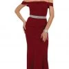 Formal Gowns May Queen - Embellished Off-Shoulder Sheath Homecoming Dress 2 Formal Gowns May Queen - Embellished Off-Shoulder Sheath Homecoming Dress