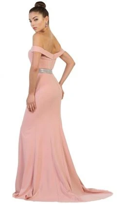 Formal Gowns May Queen - Embellished Off-Shoulder Sheath Homecoming Dress