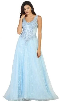 May Queen - Embellished Scoop A-line Evening Dress Formal Gowns 12 May Queen - Embellished Scoop A-line Evening Dress Formal Gowns