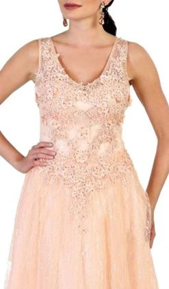 May Queen - Embellished Scoop A-line Evening Dress Formal Gowns 9 May Queen - Embellished Scoop A-line Evening Dress Formal Gowns