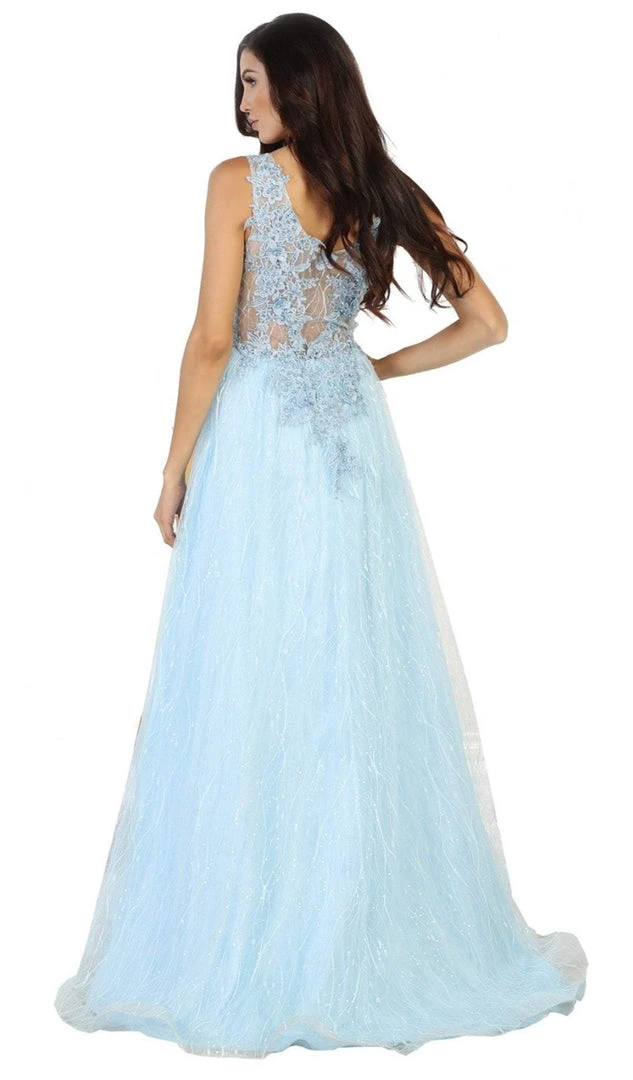 May Queen - Embellished Scoop A-line Evening Dress Formal Gowns 8 May Queen - Embellished Scoop A-line Evening Dress Formal Gowns