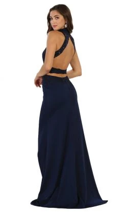 May Queen - Embroidered High Sheath Prom Dress