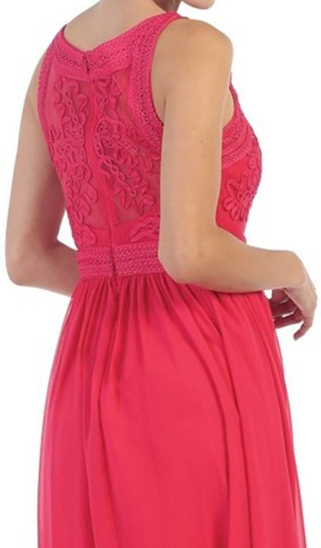 May Queen - Embroidered Jewel A-line Evening Dress Formal Gowns 8 May Queen - Embroidered Jewel A-line Evening Dress Formal Gowns