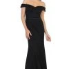 Formal Gowns May Queen - Foldover Off Shoulder Formal Dress MQ1695 - 1 Pc Black In Size 6 Available 1 Formal Gowns May Queen - Foldover Off Shoulder Formal Dress MQ1695 - 1 Pc Black In Size 6 Available