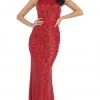 May Queen - Halter Neck Full-length Embellished Sheath Prom Dress