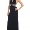 May Queen - High Halter Keyhole Cutout Prom Gown Formal Gowns
