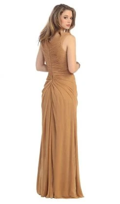 May Queen - Jeweled Ruched Sweetheart High Slit Prom Dress 16 May Queen - Jeweled Ruched Sweetheart High Slit Prom Dress