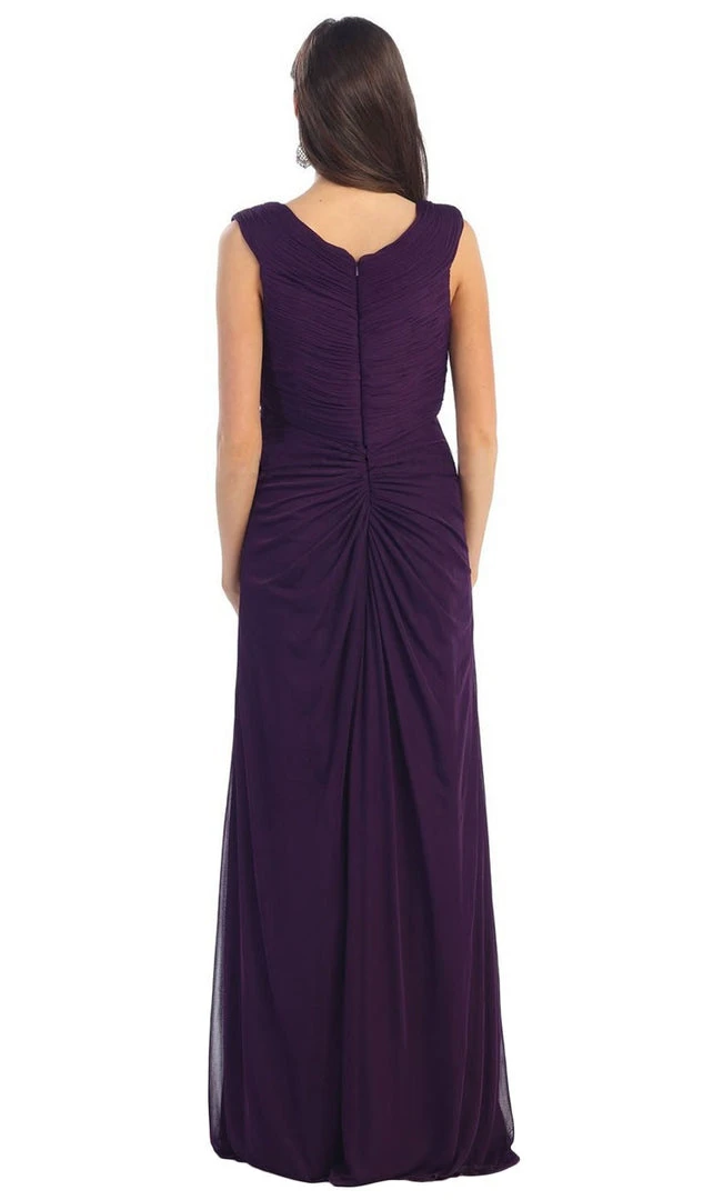 May Queen - Jeweled Ruched Sweetheart High Slit Prom Dress 5 May Queen - Jeweled Ruched Sweetheart High Slit Prom Dress