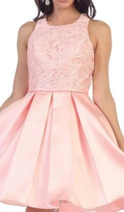 May Queen - Lace Jewel A-line Cocktail Dress Cocktail Dresses 14 May Queen - Lace Jewel A-line Cocktail Dress Cocktail Dresses