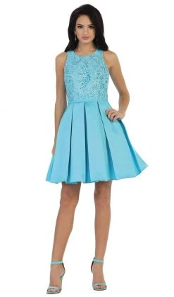 May Queen - Lace Jewel A-line Cocktail Dress Cocktail Dresses 20 May Queen - Lace Jewel A-line Cocktail Dress Cocktail Dresses