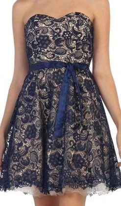 May Queen - Lace Sweetheart A-line Cocktail Dress