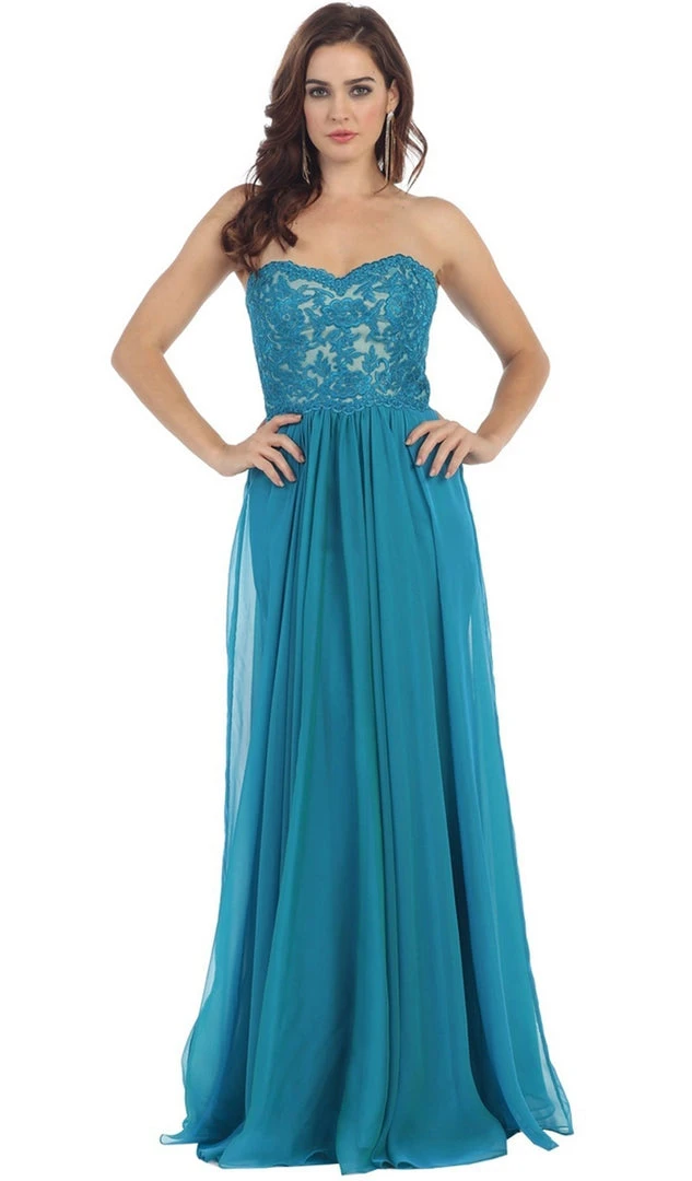 Formal Gowns May Queen - Lace Sweetheart A-line Evening Dress 9 Formal Gowns May Queen - Lace Sweetheart A-line Evening Dress