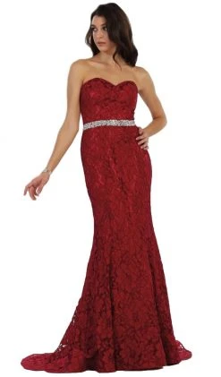 May Queen - Lace Sweetheart Trumpet Evening Dress Formal Gowns 17 May Queen - Lace Sweetheart Trumpet Evening Dress Formal Gowns