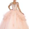 May Queen - LK116 Jeweled Lace Bodice Ruffled Ballgown Formal Gowns 1 May Queen - LK116 Jeweled Lace Bodice Ruffled Ballgown Formal Gowns