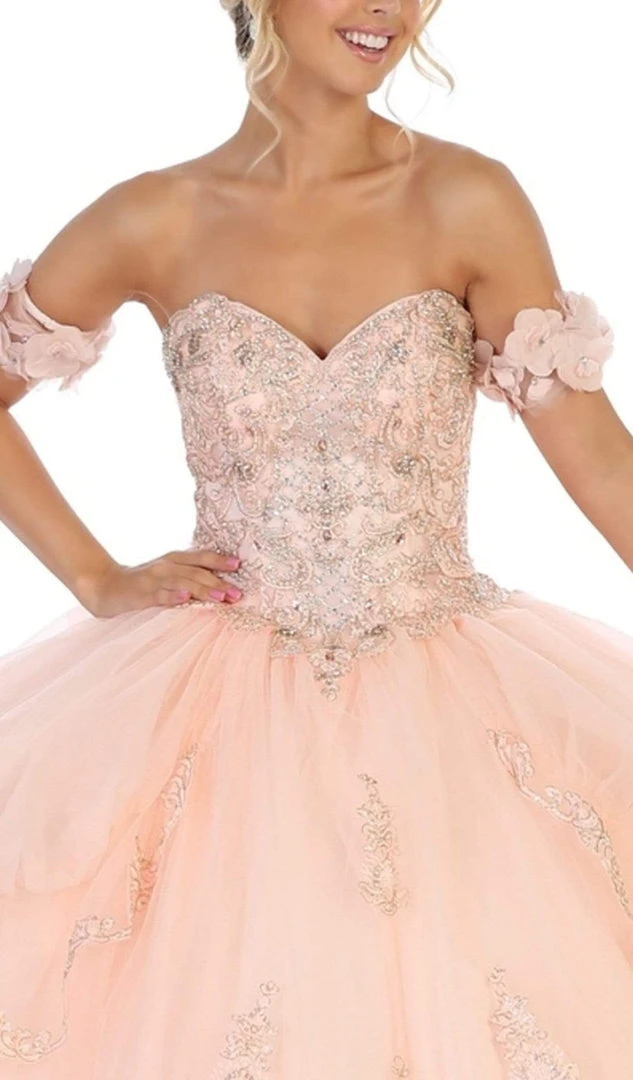 May Queen - LK120 Jeweled Sweetheart Bodice Ballgown 5 May Queen - LK120 Jeweled Sweetheart Bodice Ballgown