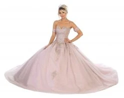 Formal Gowns May Queen - LK129 Embellished Sweetheart Ballgown 9 Formal Gowns May Queen - LK129 Embellished Sweetheart Ballgown