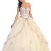 May Queen - LK61 Bedazzled Sweetheart Quinceanera Ball Gown Formal Gowns