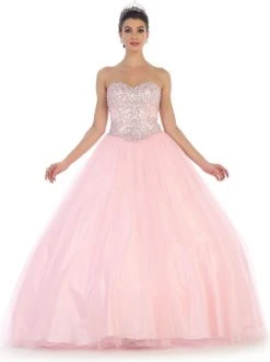 Formal Gowns May Queen - LK83 Bejeweled Sweetheart Evening Gown