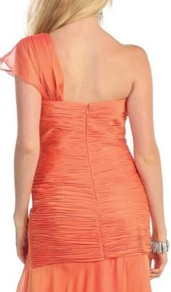 May Queen - MQ-1013 Ruched Sweetheart A-line Evening Dress Formal Gowns