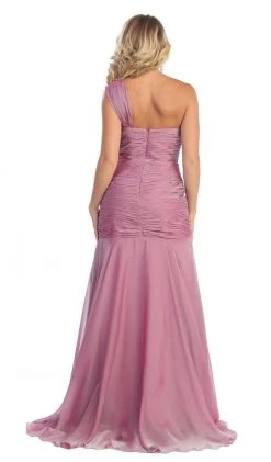 May Queen - MQ-1013 Ruched Sweetheart A-line Evening Dress Formal Gowns