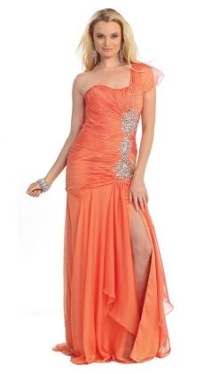 May Queen - MQ-1013 Ruched Sweetheart A-line Evening Dress Formal Gowns
