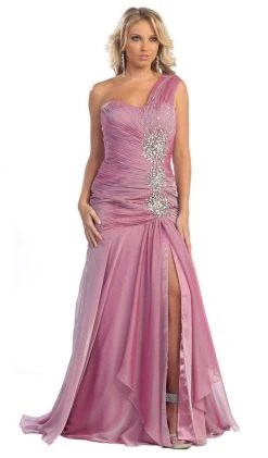 May Queen - MQ-1013 Ruched Sweetheart A-line Evening Dress Formal Gowns