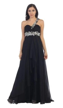 Formal Gowns May Queen - MQ1028 Ornate Strap Ruched Sweetheart A-line Prom Dress