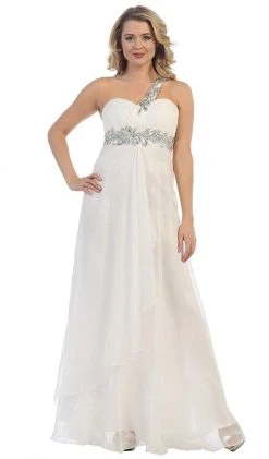 Formal Gowns May Queen - MQ1028 Ornate Strap Ruched Sweetheart A-line Prom Dress