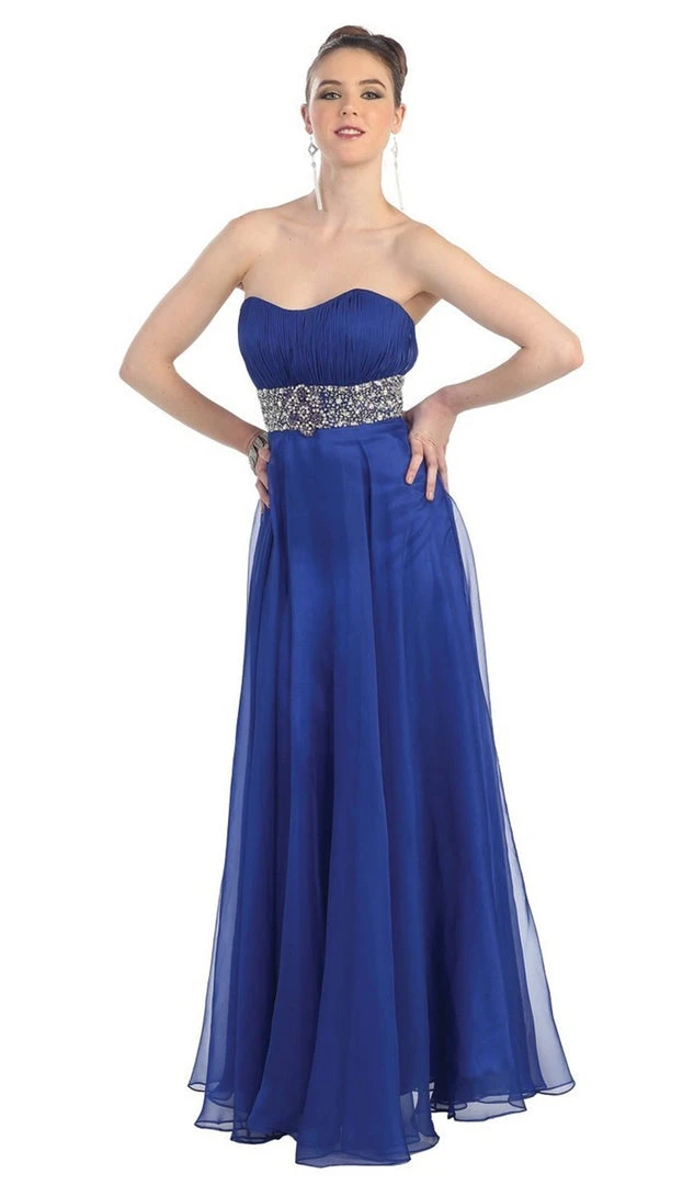 May Queen - MQ1046 Finely-Tucked Sweetheart Chiffon Prom Dress 7 May Queen - MQ1046 Finely-Tucked Sweetheart Chiffon Prom Dress