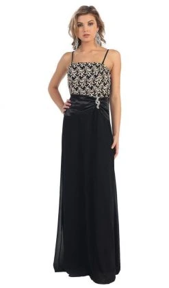 Formal Gowns May Queen - MQ1059 Hand Beaded Lace Mother Of The Bride Gown With Matching Jacket