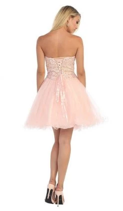 May Queen - MQ1123 Embellished Sweetheart A-line Cocktail Dress Cocktail Dresses 12 May Queen - MQ1123 Embellished Sweetheart A-line Cocktail Dress Cocktail Dresses