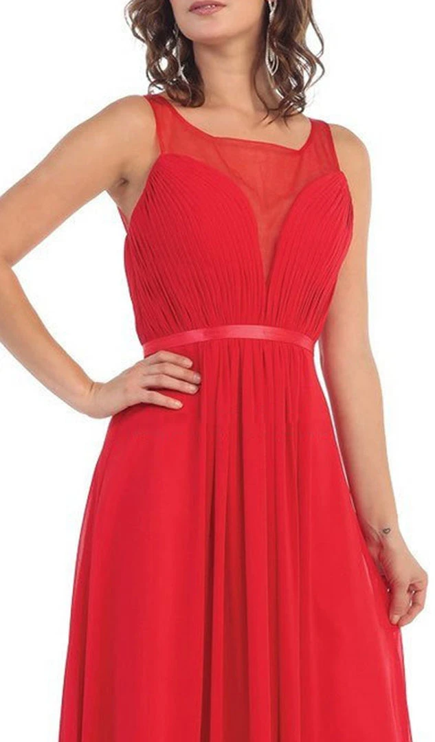 May Queen - MQ1259 Statuesque Sleeveless Illusion A-Line Long Prom Dress Formal Gowns 4 May Queen - MQ1259 Statuesque Sleeveless Illusion A-Line Long Prom Dress Formal Gowns