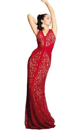 May Queen - MQ1270 Sleeveless V-Neck Lace Evening Gown Formal Gowns 11 May Queen - MQ1270 Sleeveless V-Neck Lace Evening Gown Formal Gowns