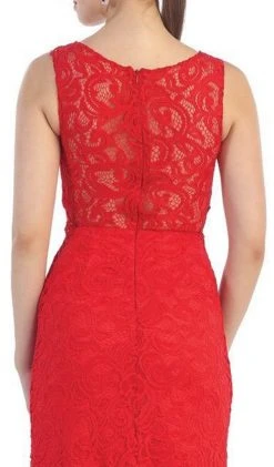 Formal Gowns May Queen - MQ1295 Stunning Beaded And Laced Illusion Sleeveless Long Formal Dress 11 Formal Gowns May Queen - MQ1295 Stunning Beaded And Laced Illusion Sleeveless Long Formal Dress