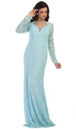 May Queen - MQ1451 Embellished Sheer Jewel Sheath Evening Dress Formal Gowns 15 May Queen - MQ1451 Embellished Sheer Jewel Sheath Evening Dress Formal Gowns