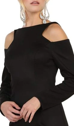 Formal Gowns May Queen - MQ1544 Long Sleeve Bateau Sheath Prom Dress 10 Formal Gowns May Queen - MQ1544 Long Sleeve Bateau Sheath Prom Dress