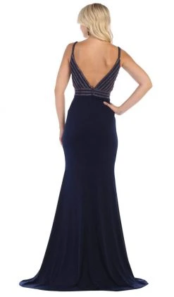 May Queen - MQ1587 Embellished Sweetheart Trumpet Evening Gown