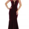 May Queen - MQ1592 Off-Shoulder Fitted Mermaid Evening Dress Formal Gowns