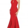 May Queen - MQ1603 Cutout Bodice Halter Mermaid Gown