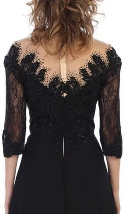Formal Gowns May Queen - MQ1617 Beaded Lace Illusion Bateau Dress 13 Formal Gowns May Queen - MQ1617 Beaded Lace Illusion Bateau Dress