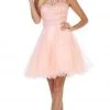 Cocktail Dresses May Queen - MQ1658 Lace Sheer Neck Short Dress - 2 Pcs Blush In Size 6 And 10 Available 1 Cocktail Dresses May Queen - MQ1658 Lace Sheer Neck Short Dress - 2 Pcs Blush In Size 6 And 10 Available