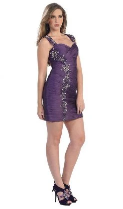 May Queen - MQ822 Shirred Sweetheart Sheath Cocktail Dress 23 May Queen - MQ822 Shirred Sweetheart Sheath Cocktail Dress