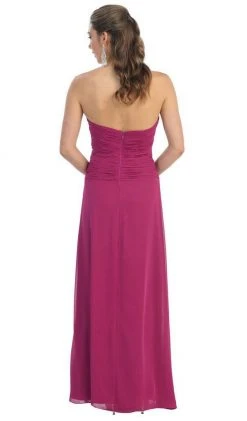 Formal Gowns May Queen - MQ838 Strapless Sweetheart Formal Gown With Quarter Sleeve Bolero 11 Formal Gowns May Queen - MQ838 Strapless Sweetheart Formal Gown With Quarter Sleeve Bolero