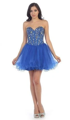 Cocktail Dresses May Queen - MQ873 Strapless Sweetheart Corset Cocktail Dress 27 Cocktail Dresses May Queen - MQ873 Strapless Sweetheart Corset Cocktail Dress