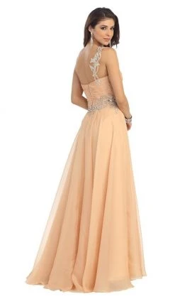 May Queen - One Shoulder Strap Sequined Formal Dress With High Front Slit Formal Gowns 12 May Queen - One Shoulder Strap Sequined Formal Dress With High Front Slit Formal Gowns