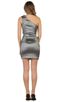 Cocktail Dresses May Queen - Pleated One Shoulder Strap Cocktail Dress 14 Cocktail Dresses May Queen - Pleated One Shoulder Strap Cocktail Dress