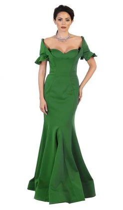 Formal Gowns May Queen - Pleated Sweetheart Mermaid Evening Dress