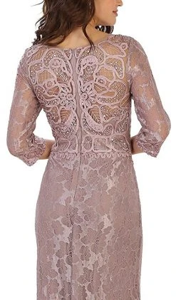 May Queen - Quarter Length Sleeve Lace Evening Dress 11 May Queen - Quarter Length Sleeve Lace Evening Dress
